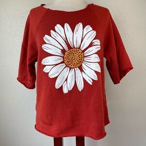 Daisy Cut Off Sweatshirt EUC